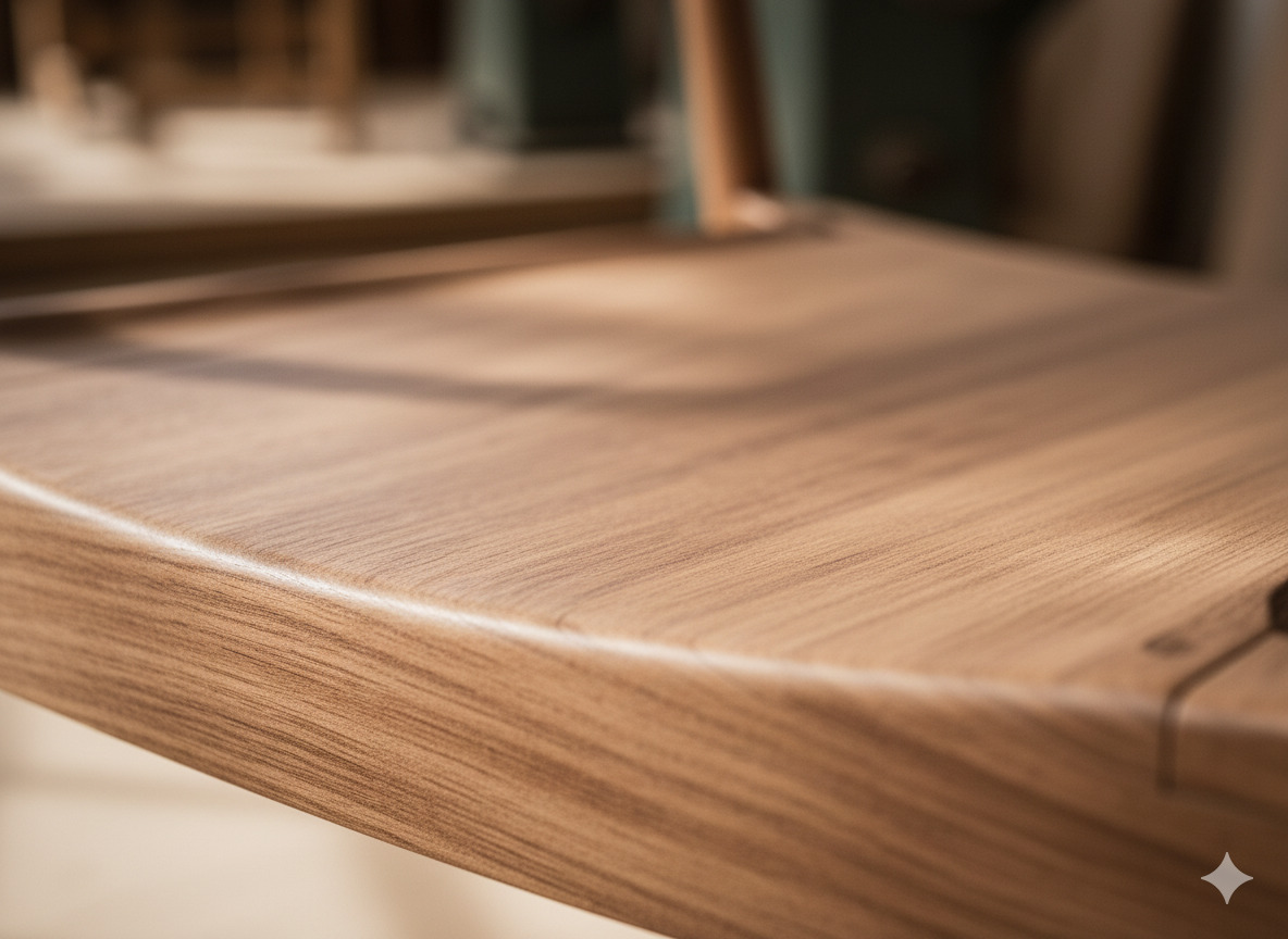 Træets naturlige tekstur og finish